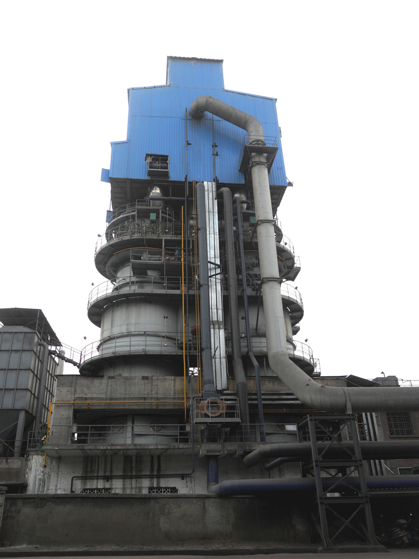 并流蓄熱式雙膛石灰豎窯